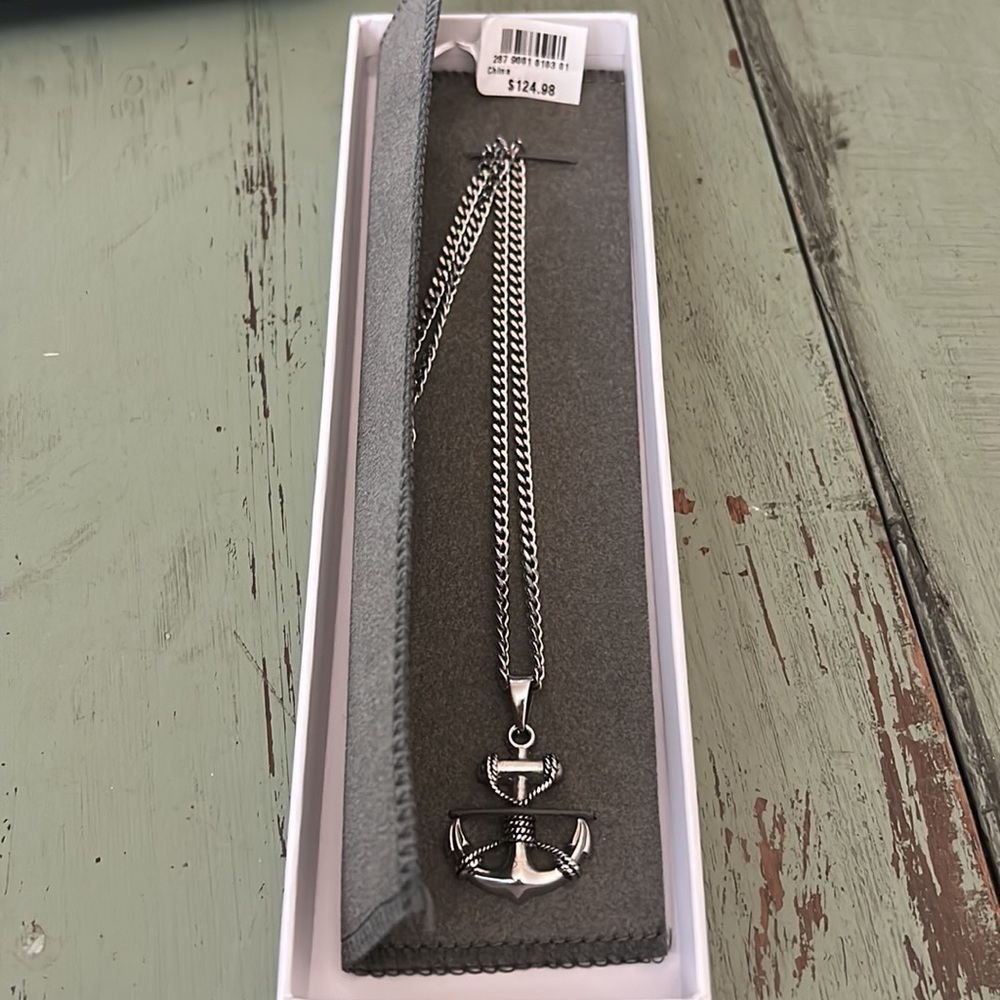 24” stainless Steel chain and pendant